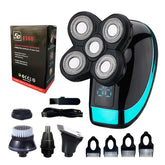 5-in-1 Electric Shaver for Men, Rechargeable Shaving Machine, for Beard, Wet and Dry, Dual Use, Waterproof, Fast Charging