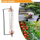 Therye.com-Thermomètres extérieurs, effet bronze, mur extérieur, serre, terrasse solaire, jardin extérieur