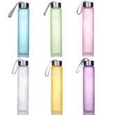 Bouteille d'eau conviviale rée en plastique pour filles et garçons, bouilloire de sport portable et étanche, 280ml