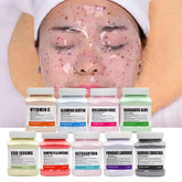 Masque de gelée de cristal de couleur, poudre hydratante, éclaircissante, traitement du visage pour produit de soins de la peau brillant