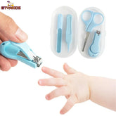 Ensemble de coupe-ongles pour enfants, ciseaux et limes, petit coupe-ongles, outils de soins pour bébé, articles de soin pour bébé, 4 pièces par ensemble