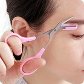 Tondeuse à sourcils ciseaux avec peigne épilation des cils du visage toilettage façonnage rasoir à sourcils accessoires de maquillage cosmétique nouveau