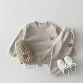 Mode enfant en bas âge bébé garçons fille automne vêtements ensembles bébé fille vêtements ensemble enfants sport ours sweat pantalon 2 pièces costumes tenues