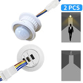 Capteur de mouvement interrupteur de lumière 220V 110V capteur de présence Pir pour l'éclairage délai ajuster détecteur de mouvement lampe interrupteur automatique
