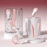 Ciseaux à Ongles pour Nouveau-né, Outil de Soins pour Bébé, Sûr, Portable, Coupe-Ongles, Pince à Épiler avec Boîte, Kit de Manucure pour Enfants
