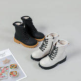 Bottes d'équitation pour enfants, chaussures de marque blanches, souples et décontractées à plateforme, nouvelle collection automne