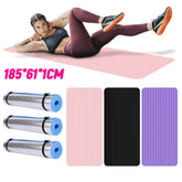 Tapis de Yoga antidérapant, épais, couleur unie, Fitness, entraînement multifonction pour la salle de sport à domicile