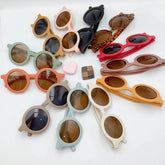 Lunettes de soleil tendance pour enfants de 1 à 8 ans, verres dépoli et décoratifs