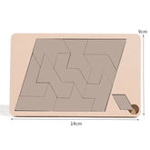 Wooden Board Puzzle for Children, Educational Math Tangram Puzzles, Game Toys for Adults and Children