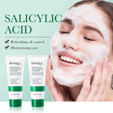 BIOAQUA acide salicylique nettoyant pour le visage traitement de l'acné hydratant contrôle de l'huile soin de la peau mousse de lavage du visage nettoyant pour le visage soins de la peau