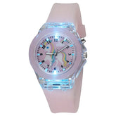 UTHAI C22 Children's Watch, Glow in the Dark, Quartz Digital Clock, Cute Silicone Strap, Girls' Elementary School