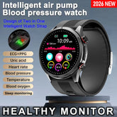 2025 Health Smart Watch NFC ECG Air Pump Blood Pressure Blood Oxygen ECG + PPG Bluetooth Call NFC Smart Watch for Men Women Airbag