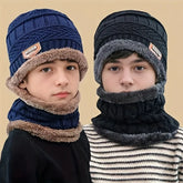 Enfants chaud tricoté chapeau écharpe ensemble enfants automne hiver chapeau doux tricoté Bonnet infantile enfants chapeau pour garçons filles