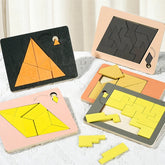 Puzzle en bois pour enfants, planche en bois, Montessori, apprentissage 3d, planches d'activités éducatives précoces, jouets pour enfants