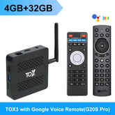 TOBERY Smart TV Box Android 11, Amlogic S905tage, 4GB/32GB, 1000m WiFi, BT, 4K, Media Player/Decoder