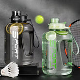 Bouteille d'eau seau de grande capacité 1,2 l/1,7 l, grand ventre, bouteille d'eau pour sport, Fitness, tasse spatiale en plastique Portable
