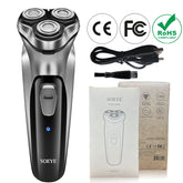 Electric shaver for men, SOEYE electric shaver, men's 3D floating blade beard trimmer, USB rechargeable hair cutting machine