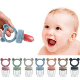 Sucette pour bébé mangeoire à fruits avec couvercle en Silicone, tétine pour nouveau-né, fruits frais, aliments, légumes, sucette d'alimentation, jouets de dentition pour bébé