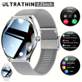 Ultra-thin smartwatch for women, 1.43-inch HD AMOLED screen, Bluetooth calling, multi-sport tracker, music player, USB charging, new for 2025