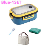 Cute children's lunch box, microwave-safe compartments, bento box, for school, outdoor camping, picnics, portable food container