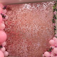 Luxury Wall Backdrop Curtain for Decoration by ix, Square Sequin Panel