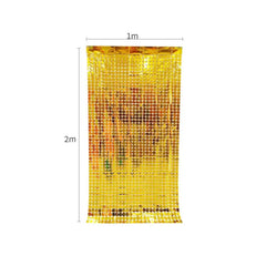 Luxury Wall Backdrop Curtain for Decoration by ix, Square Sequin Panel