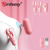 Jouets sexuels pour femmes, Massage du sein, 12 fréquences, pinces à tétons, pince clitoridienne, vibrateur de mamelon, Stimulation clitoridienne