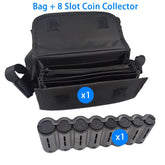 Multi-pocket wallet with European coin dispenser, waiter's wallet, coin organizer for waiters/waitresses, cash register change