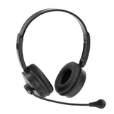 Bluetooth 5.0 wireless headset with noise-canceling microphone, ideal for truck drivers, offices, and call center work.