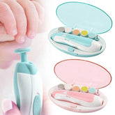 Coupe-ongles électrique pour bébé, outil de polissage des ongles pour enfants, soins pour bébé, coupe-ongles multifonctionnel, ensemble de manucure pour nourrissons