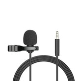 Mini Portable Condenser Lavalier Microphone, 1.5m Cable, Wired USB 3.5mm Lapel Microphone, Type-C, for Phone and Laptop