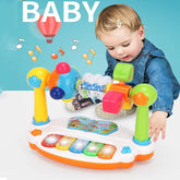 Clavier de Piano musical rotatif pour enfants, avec son léger, jouets musicaux pour bébés, jouets musicaux pour tout-petits, jouet musical éducatif précoce, cadeaux