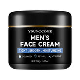 Collagen moisturizing cream for men with retinol and vitamins, refreshing and anti-wrinkle moisturizer