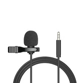 Mini Portable Type-C Microphone, 1.5m Cable, USB Condenser Cable, Clip-on Lapel Microphone, 3.5mm Wired Plug, for PCs, Laptops, and Professional Recording