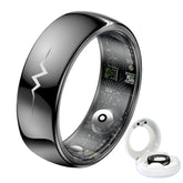 Haut de gamme ECG sang oxygène santé anneau intelligent fréquence cardiaque pression artérielle moniteur de sommeil anneaux 5ATM étanche plusieurs Modes de Sport