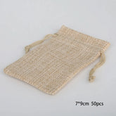 Cotton and hemp pocket gift bag 15-50, gift wrapping bag for children's day, DIY candy wedding favor packaging