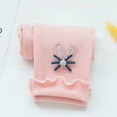 Girls' cotton leggings with elastic waistband, cute pants for babies and children, autumn and spring collection