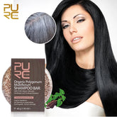 PURC Polygonum Multiflorum shampooing barre savon traité à froid prévenir les cheveux gris lissage femmes hommes voyage solide shampooing 60g