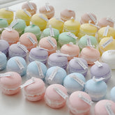 Bougies parfumées Macaron végétal naturel, Magnolia Yulan, Fruits parfumés, aromathérapie, fête, feuille rouge fraîche, bougie pour la maison