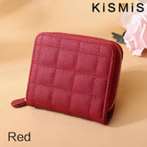 Pink leather wallet for women, cute kawaii coin purse, luxury designer handbag for women, small coin purse