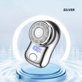 Mini electric shaver for men, portable shaving knife, TYPE-C charging, face and body shaver, with digital power display