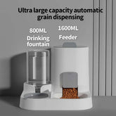 Mangeoire – Unité de consommation et d'alimentation à double usage – Pratique, Simple, Grande capacité –Convient aux chiens et aux chats de petite et moyenne taille