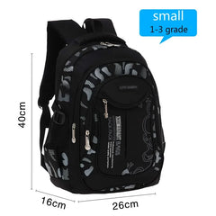 SR-Waterproof Primary School Backpack for Boys, Book Bag, Orth4WD