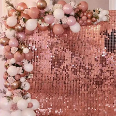 Luxury Wall Backdrop Curtain for Decoration by ix, Square Sequin Panel