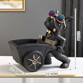 Dog Statue Storage Box, Animal Ornament, Resin Art Sculpture, Home Decoration, Study Ornament