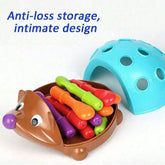 Heddgehog insert Montessori educational toy toys training focused on children's fine motor skills hand-eye coordination combat insert