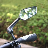 Rétroviseur de vélo VTT HD réflexion miroir batterie vélo réglable miroir accessoires d'équitation en plein air