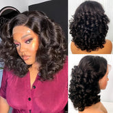 Raw donor human hair wigs 12A 13x4 HD lace front 250% density unprocessed Vietnamese double wave inflatable lace front wig