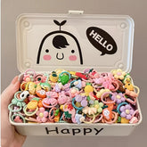 Set of pet hair accessories, headbands and hair clips, with flower, bow, fruit and cute little animal designs, suitable for dogs and cats (hair accessories only, style