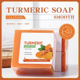 Savon au curcuma fait à la main, nettoyage du corps, éclaircissant, aisselles foncées, jambes, nettoyant pour le visage, soins pour la peau tendre, beauté